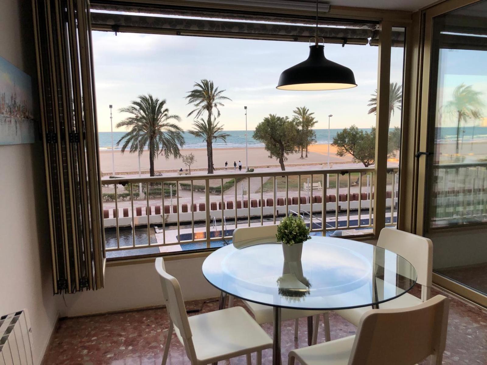Apartamento Arensol En Primera Linea De Playa Cullera Exterior foto